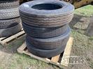(4) 24.5 used truck tires